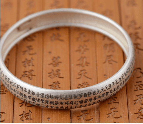 VÒNG TAY KHẮC BÁT NHÃ TÂM KINH PHẬT GIÁO TÂY TẠNG - VT246