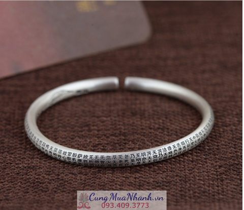 Vòng Tay Khắc Bát Nhã Tâm Kinh Phật Giáo - VT249