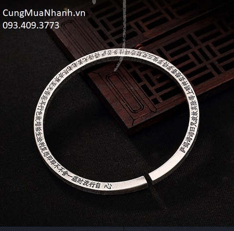 Vòng Tay Ống Vuông Bát Nhã Tâm Kinh - VT367