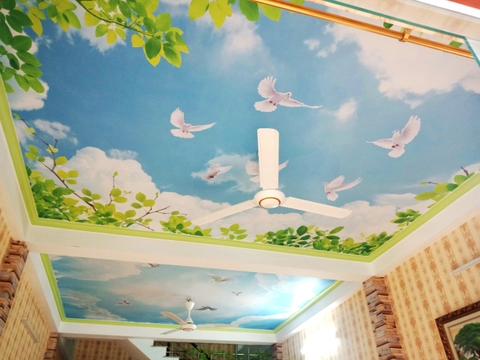 Tranh dán trần Lào Cai