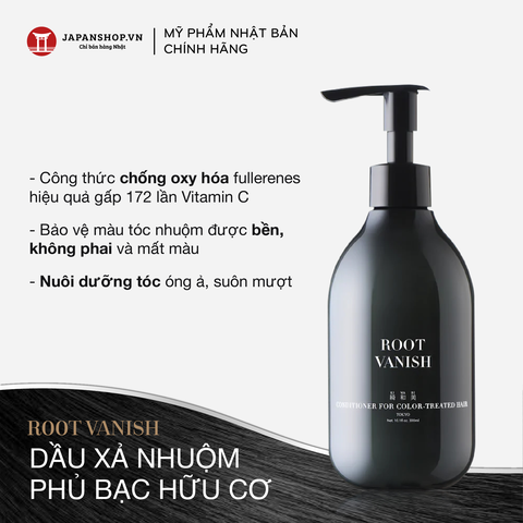 Dầu gội nhuộm tóc phủ bạc hữu cơ Root Vanish KIWABI