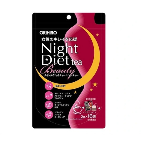 Trà hỗ trợ giảm cân Orihiro Night Diet Tea Beauty 16 gói