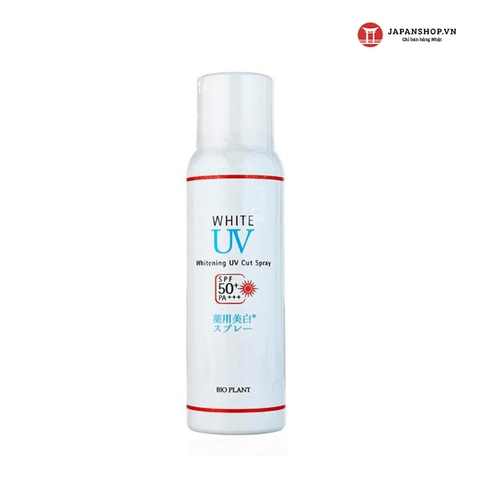 Xịt chống nắng BIo plant WhItenIng UV Cut Spray 80g