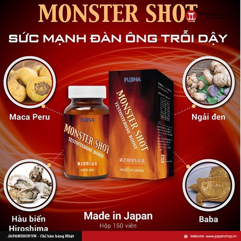 Viên uống hỗ trợ sinh lý nam Monster Shot - 150 V