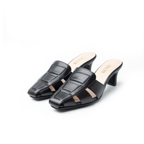 Dép cao gót 5cm Loafer Leather Kosu KS-23010