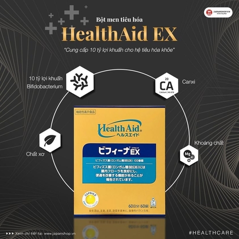 Men tiêu hóa Health Aid EX 60 gói