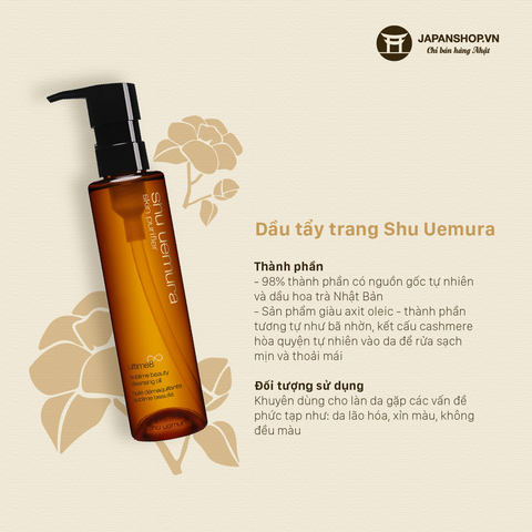 Dầu tẩy trang Shu Uemura Cleansing Oil Ulitimate8 150ml