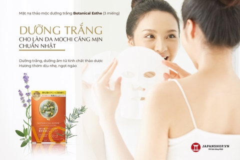 Mặt Nạ thảo mộc dạng thạch dưỡng trắng Botanical Esthe 3 miếng