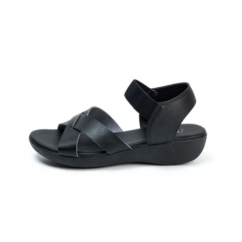 Sandal nữ đế xuồng quai chéo 4cm Kosu 23363