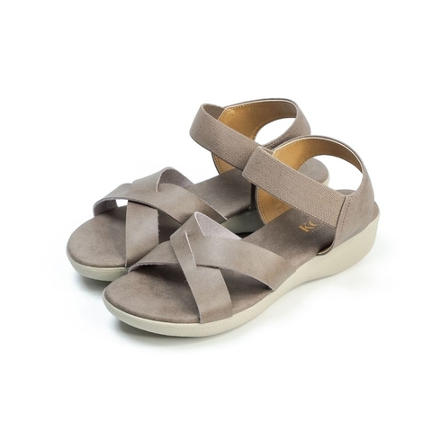 Sandal nữ đế xuồng quai chéo 4cm Kosu 23363