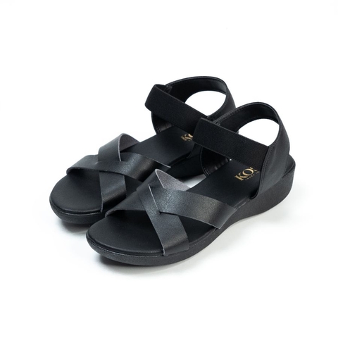 Sandal nữ đế xuồng quai chéo 4cm Kosu 23363