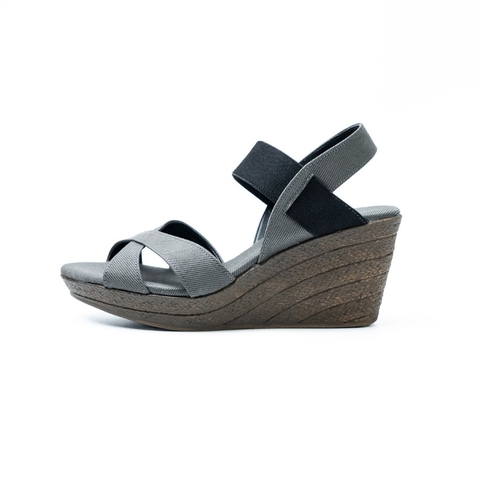 Sandal đế xuồng quai chéo 8cm Kosu 2466A