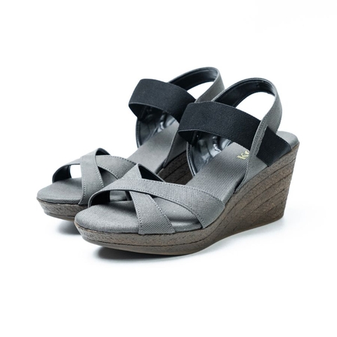 Sandal đế xuồng quai chéo 8cm Kosu 2466A