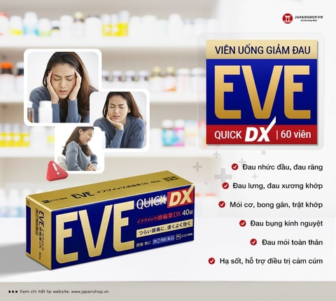 Viên uống giảm đau EVA QUICK DX - 60v