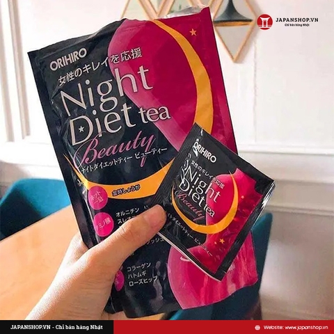 Trà hỗ trợ giảm cân Orihiro Night Diet Tea Beauty 16 gói