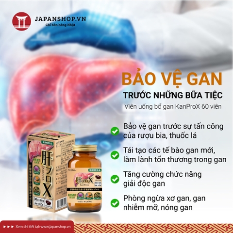 Viên uống bổ gan KanProX 60 viên