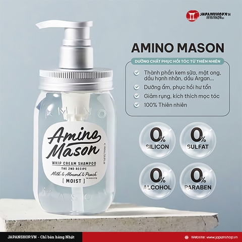 Dầu gội thiên nhiên Amino Mason 2nd