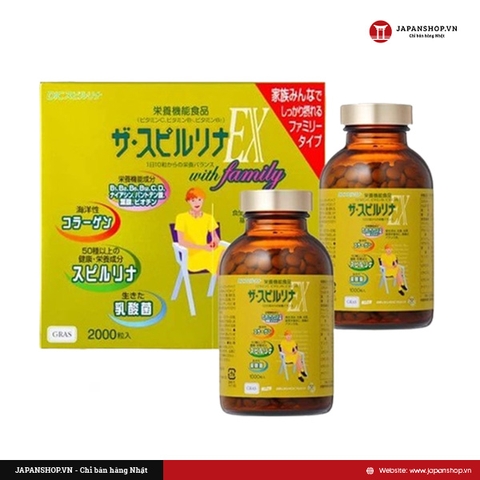 Tảo vàng cao cấp Spirulina EX - 2000v