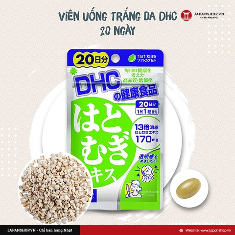 Viên uống trắng da DHC 20 ngày