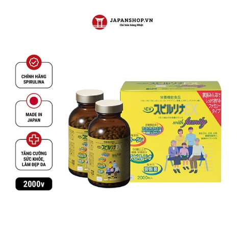 Tảo vàng cao cấp Spirulina EX - 2000v