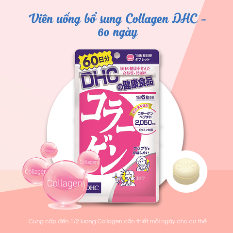 Viên uống bổ sung Collagen DHC - 60 ngày
