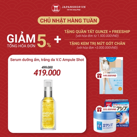 Serum dưỡng ẩm, trắng da Vitamin C Ampule Shot