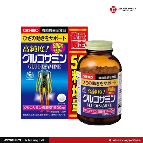 Bổ xương khớp Glucosamine Orihiro Nhật Bản 950 viên