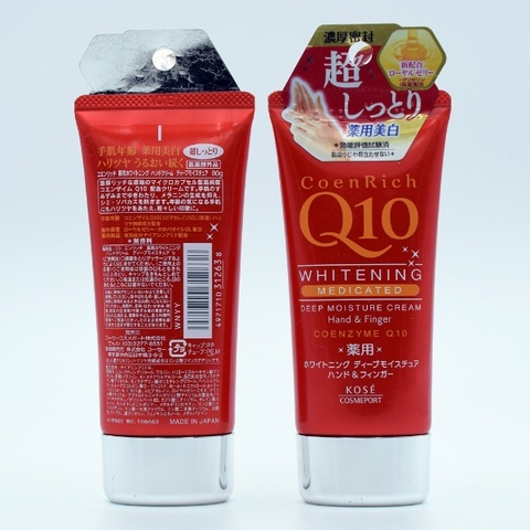 Kem dưỡng tay Q10 Whitening 80g