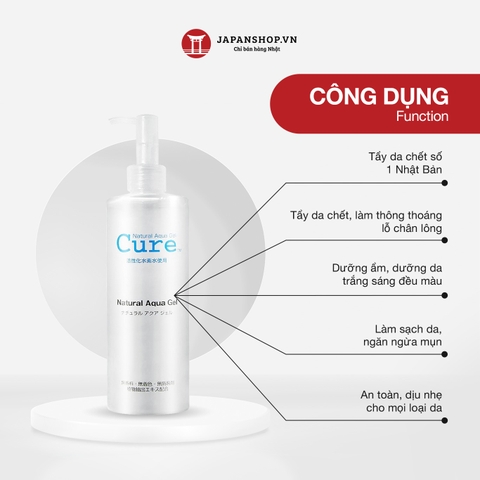 Tẩy da chết Cure Natural Aqua Gel - 250ml