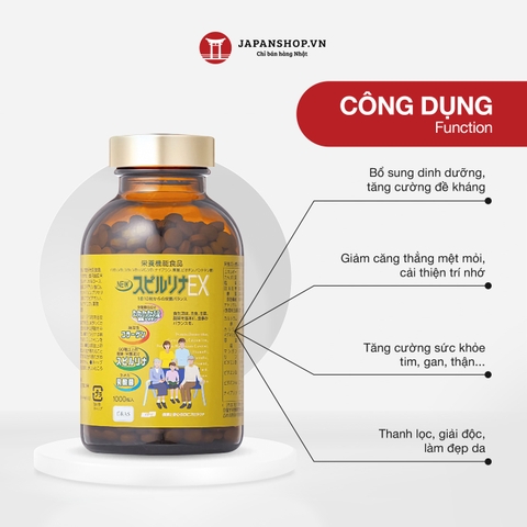 Tảo vàng cao cấp Spirulina EX - 2000v