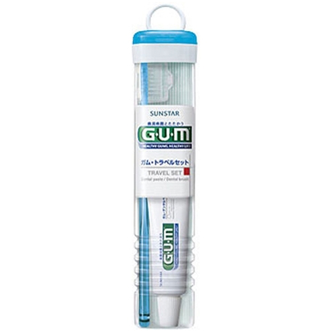 set bàn chải kem đánh răng du lịch Gum