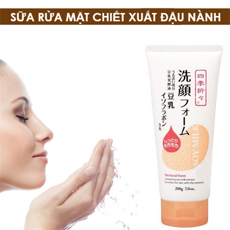 Sữa Rửa Mặt Kumano Soy Milk 200g