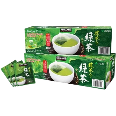 Trà xanh túi lọc Kirkland Green Tea - 100 gói