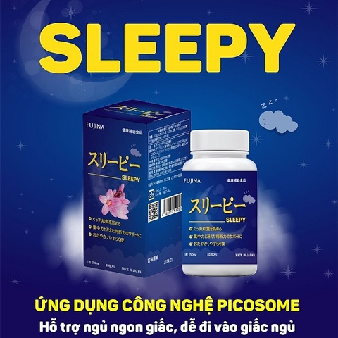 Viên uống hỗ trợ giấc ngủ FUJINA SLEEPY - 80v