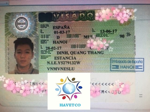 CHÚC MỪNG EM ĐINH QUANG THẮNG ĐÃ NHẬN ĐƯỢC VISA DU HỌC TÂY BAN NHA - KHÓA HỌC THÁNG 3/2017