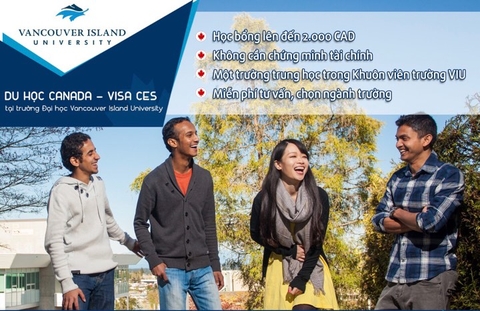 DU HỌC CANADA - VISA CES VỚI TRƯỜNG ĐẠI HỌC VANCOVER ISLAND UNIVERSITY