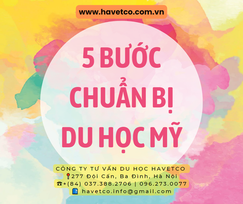 5 bước chuẩn bị du học Mỹ