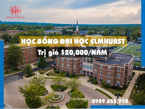 HỌC BỔNG MỸ TRỊ GIÁ $20,000/NĂM CỦA ĐẠI HỌC ELMHURST