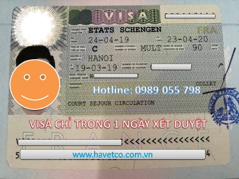 VISA PHÁP - NHẬN VISA CHỈ TRONG 1 NGÀY XÉT DUYỆT