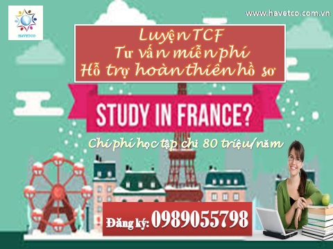 Tuyển sinh du học Pháp khóa tháng 9 năm 2019