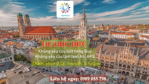 DU HỌC ĐỨC TẠI THÀNH PHỐ MUNICH - KHÔNG YÊU CẦU BIẾT TIẾNG ĐỨC