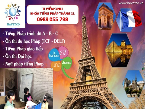 TUYỂN SINH LỚP HOC TIẾNG PHÁP TẠI HAVETCO