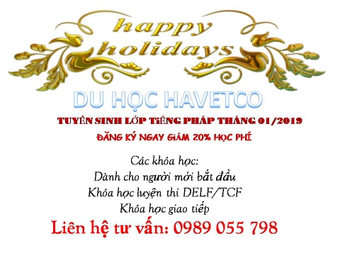 TUYỂN SINH CÁC LỚP HỌC KHAI GIẢNG THÁNG 01/2019 KÈM ƯU ĐÃI LỚN 20% VỀ HỌC PHÍ CHO 5 BẠN ĐĂNG KÝ ĐẦU TIÊN!