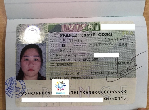 Chúc mừng bạn PHƯƠNG THỊ THÚY ANH nhận VISA du học Pháp