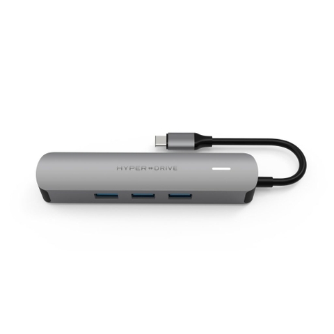 CỔNG CHUYỂN HYPERDRIVE 4K HDMI 6-IN-1 USB-C HUB FOR MACBOOK, SURFACE, ULTRABOOK, CHROMEBOOK, PC & USB-C DEVICES