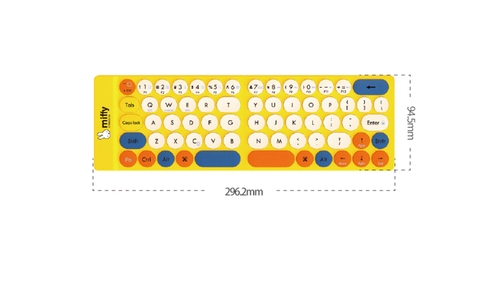 BÀN PHÍM GẬP KHÔNG DÂY MIPOW MIFFY MINI SLIM-FOLD MỎNG NHẤT THẾ GIỚI 3,5 MM CHỐNG NƯỚC KIÊM TÚI GIÁ ĐỠ MPC-003