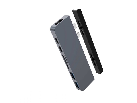 CỔNG CHUYỂN HYPERDRIVE DUO 7-IN-2 (VERSION 2) HDMI 4K60HZ WITH CABLE USB-C HUB FOR MACBOOK/IPADPRO/LAPTOP/SMARTPHONE -HD28C-GR