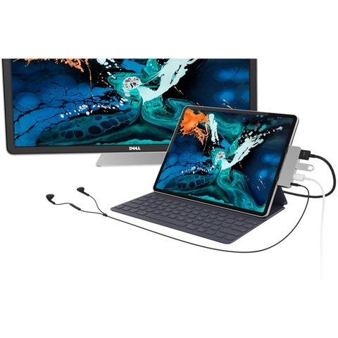 CỔNG CHUYỂN CHUYÊN DỤNG HYPERDRIVE IPAD PRO 4 IN 1 HDMI 4K/30HZ USB-C HUB