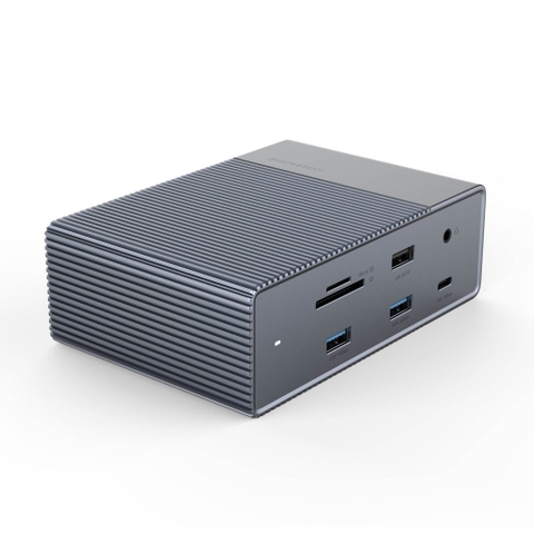 BỘ CỔNG CHUYỂN HYPERDRIVE GEN2 16-IN-1 THUNDERBOLT 3 DOCKING STATION VÀ BỘ NGUỒN DC 180W CHO MACBOOK/CHROM/PC/LAPTOP (HD-G2TB3)