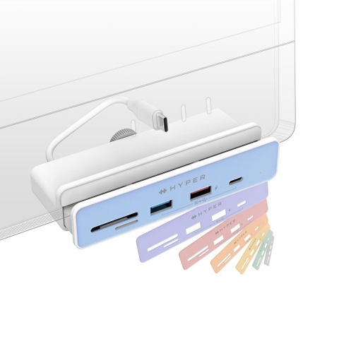 CỔNG CHUYỂN CHUYÊN DỤNG IMAC 24″ HYPERDIVE 5-IN-1 USB-C HUB HD34A6 (KÈM 7 MIẾNG DÁN THEO MÀU IMAC 24″)